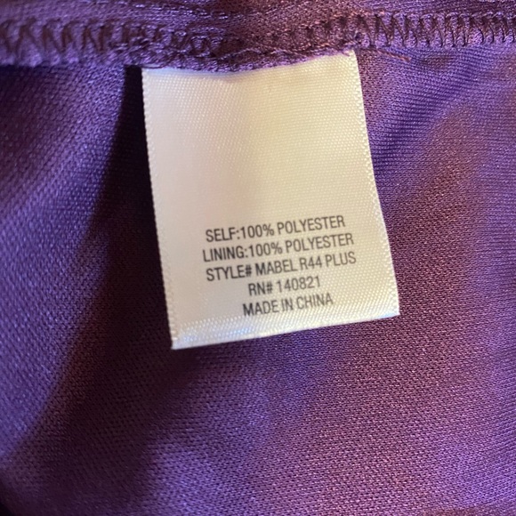 Mi Ami floral NWT 2X purple floral dress button front ruffles plus size dresses - Picture 10 of 14